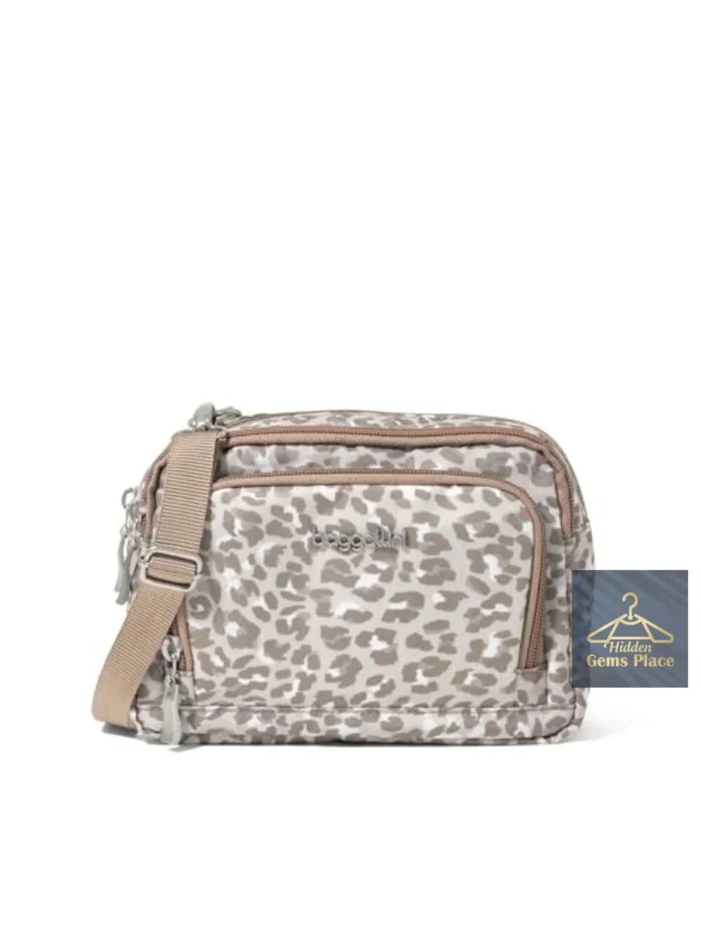 Lightweight Nylon RFID-Blocking Convertible Crossbody Wallet Purse with Zipper